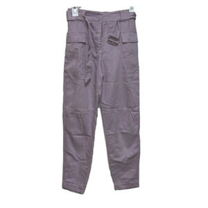 𝅺nwot size 4 purple cargo pants with detachable belt. can fit size 0-4
